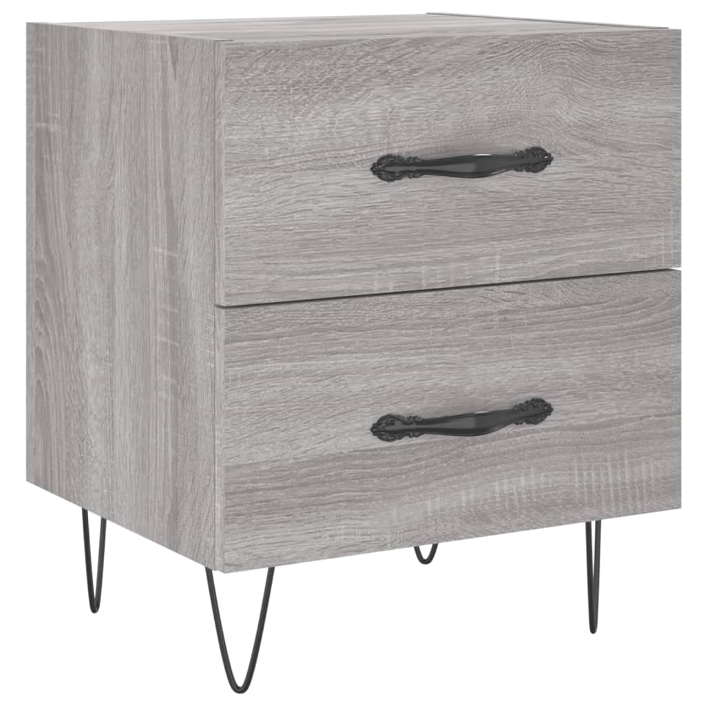 Κομοδίνο Γκρι Sonoma 40 x 35 x 47,5 εκ. από Επεξεργασμένο Ξύλο - Pakobazaar