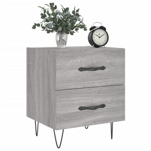 Κομοδίνο Γκρι Sonoma 40 x 35 x 47,5 εκ. από Επεξεργασμένο Ξύλο - Pakobazaar