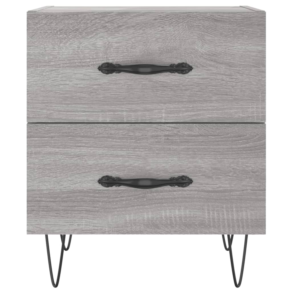 Κομοδίνο Γκρι Sonoma 40 x 35 x 47,5 εκ. από Επεξεργασμένο Ξύλο - Pakobazaar