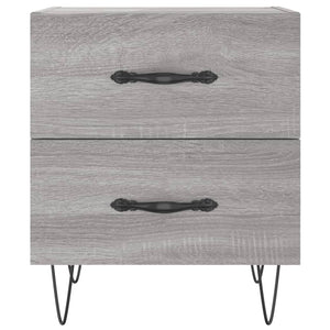 Κομοδίνο Γκρι Sonoma 40 x 35 x 47,5 εκ. από Επεξεργασμένο Ξύλο - Pakobazaar