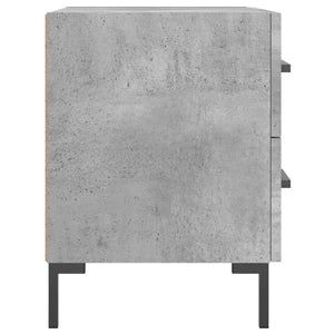 Κομοδίνο Γκρι Σκυροδ. 40 x 35 x 47,5 εκ. από Επεξεργασμένο Ξύλο