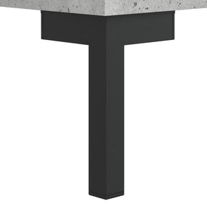 Κομοδίνα 2 τεμ. Γκρι Σκυροδεμ. 40 x 35 x 47,5 εκ. Επεξεργ. Ξύλο
