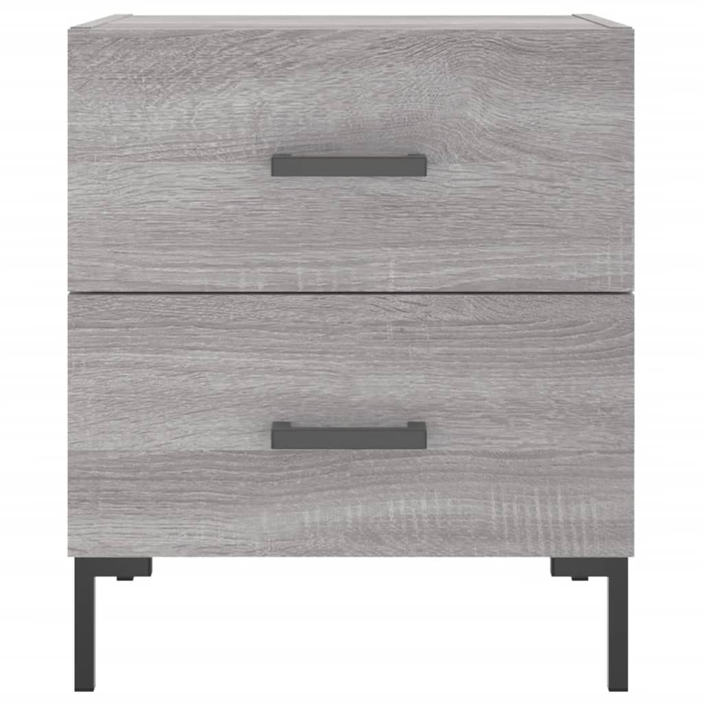 Κομοδίνο Γκρι Sonoma 40 x 35 x 47,5 εκ. από Επεξεργασμένο Ξύλο