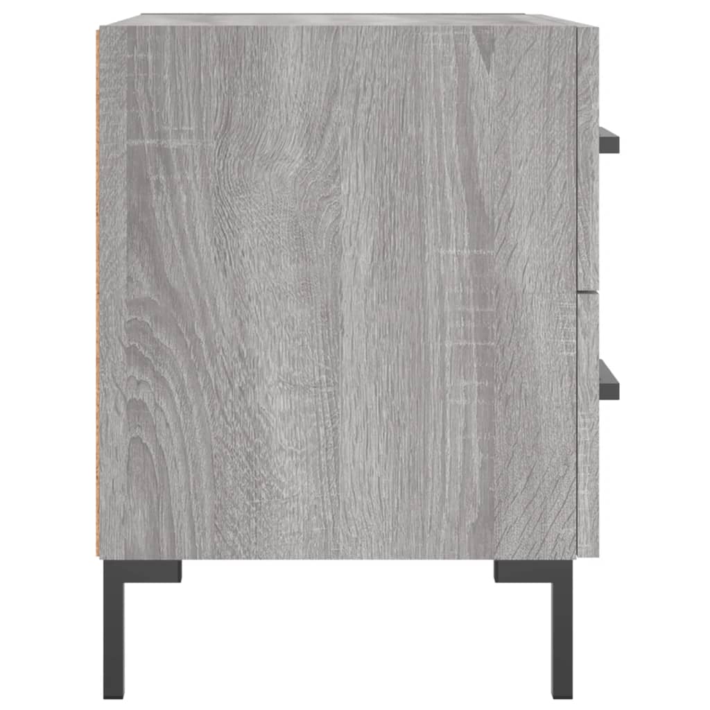 Κομοδίνο Γκρι Sonoma 40 x 35 x 47,5 εκ. από Επεξεργασμένο Ξύλο