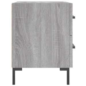 Κομοδίνο Γκρι Sonoma 40 x 35 x 47,5 εκ. από Επεξεργασμένο Ξύλο