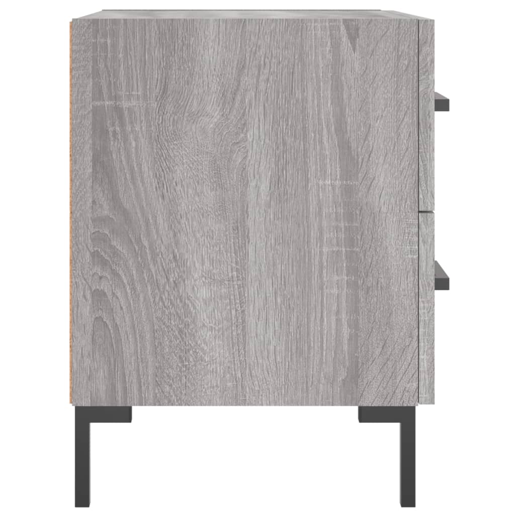 Κομοδίνα 2 τεμ. Γκρι Sonoma 40 x 35 x 47,5 εκ. Επεξεργ. Ξύλο