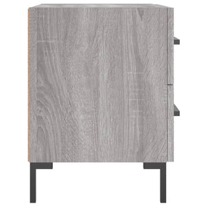 Κομοδίνα 2 τεμ. Γκρι Sonoma 40 x 35 x 47,5 εκ. Επεξεργ. Ξύλο
