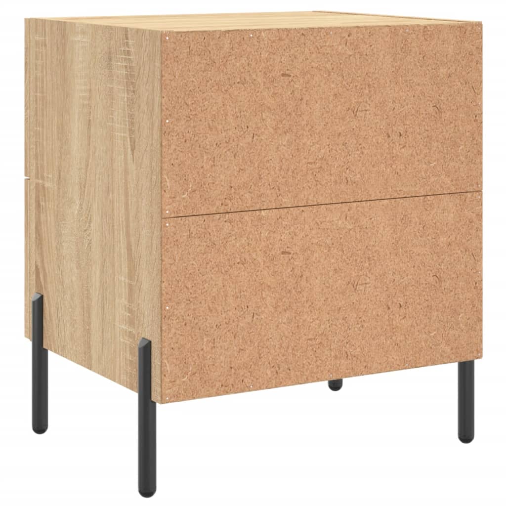 Κομοδίνα 2 τεμ. Sonoma Δρυς 40 x 35 x 47,5 εκ. Επεξεργ. Ξύλο