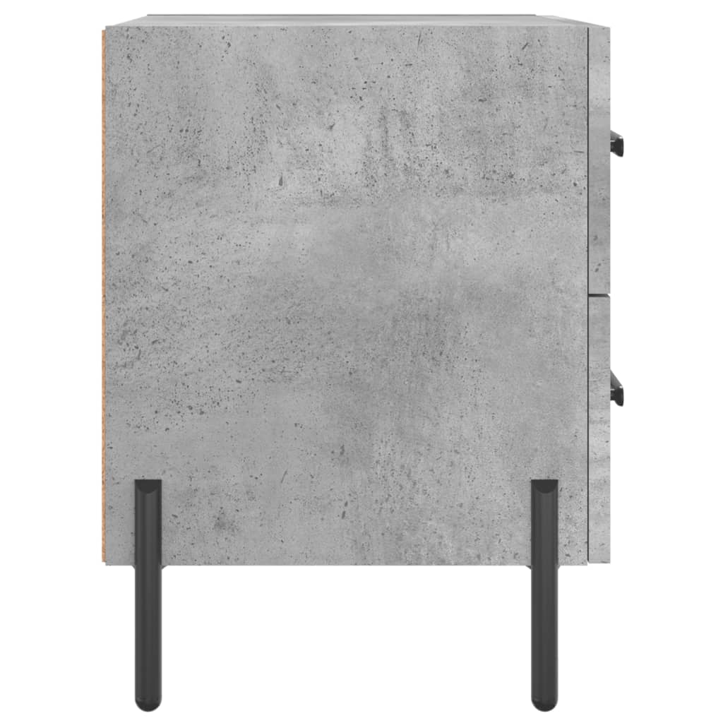 Κομοδίνο Γκρι Σκυροδ. 40 x 35 x 47,5 εκ. από Επεξεργασμένο Ξύλο