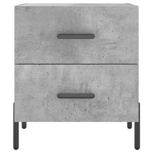 Κομοδίνα 2 τεμ. Γκρι Σκυροδεμ. 40 x 35 x 47,5 εκ. Επεξεργ. Ξύλο - Pakobazaar