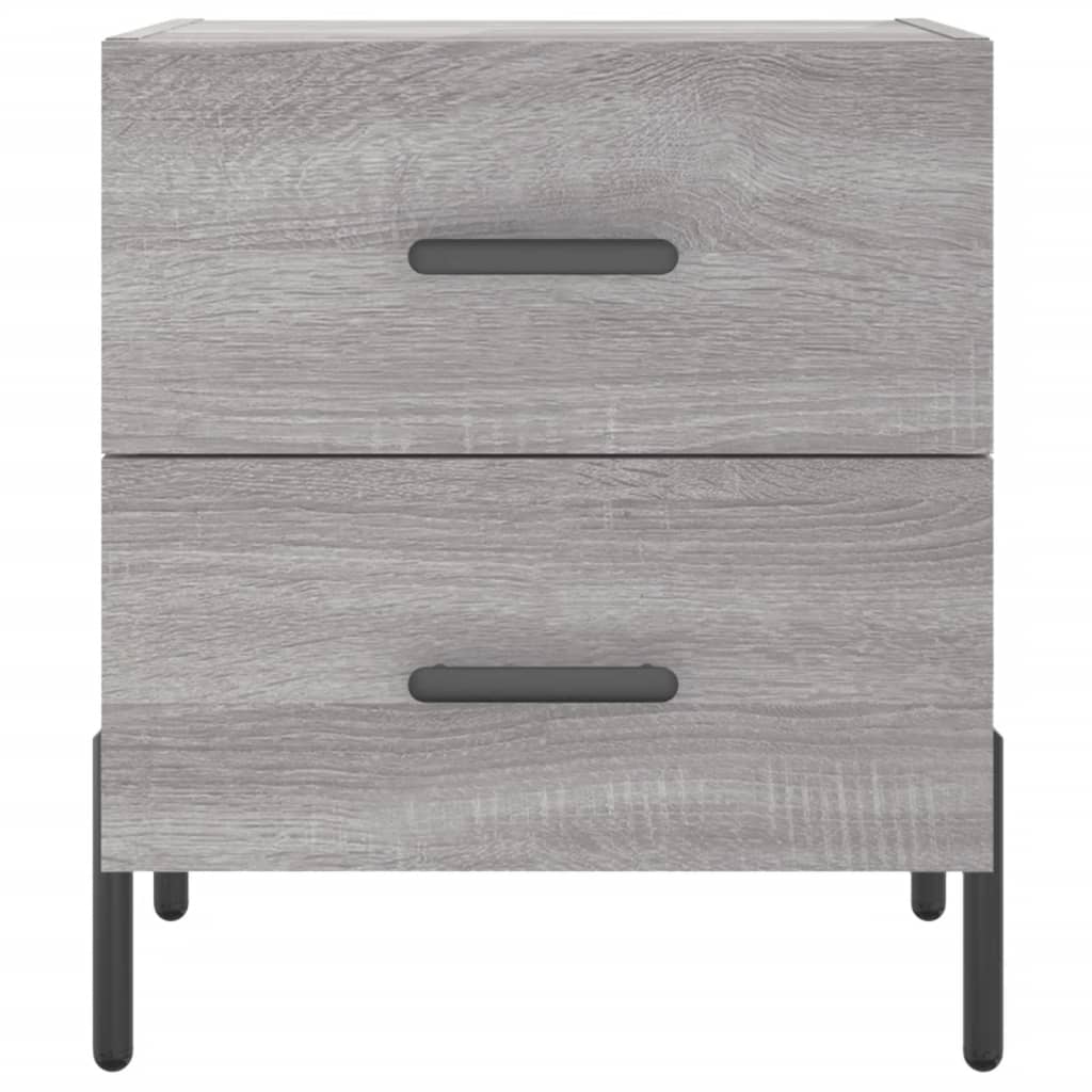Κομοδίνο Γκρι Sonoma 40 x 35 x 47,5 εκ. από Επεξεργασμένο Ξύλο