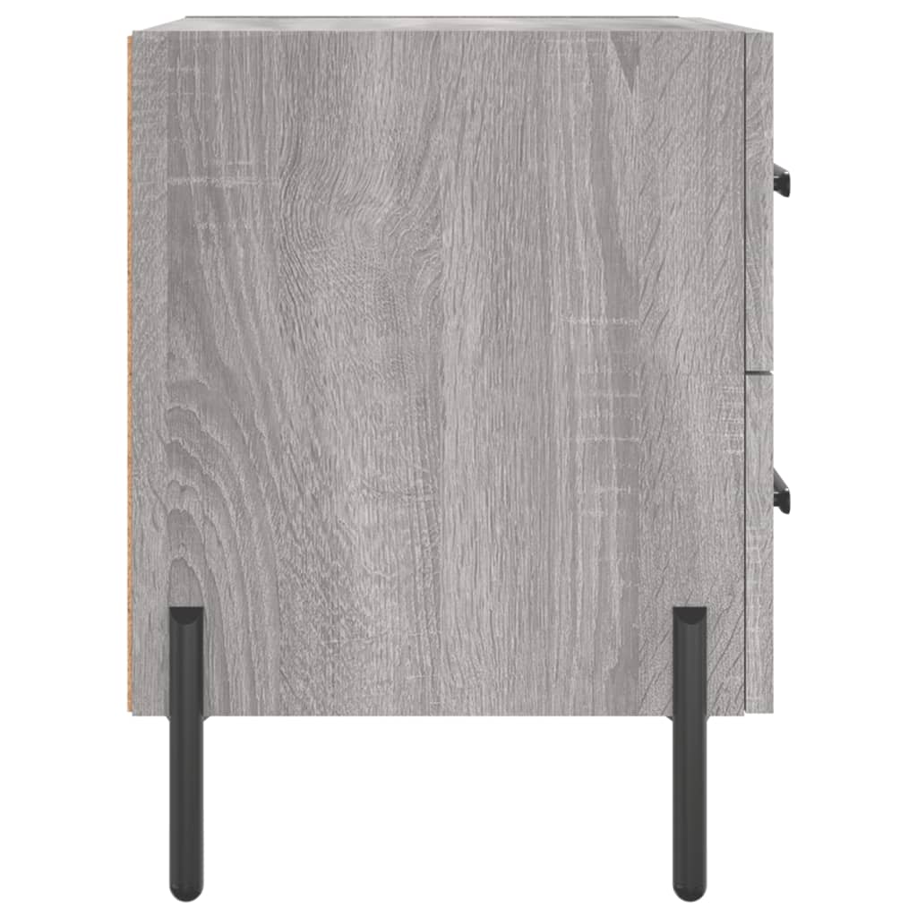 Κομοδίνο Γκρι Sonoma 40 x 35 x 47,5 εκ. από Επεξεργασμένο Ξύλο
