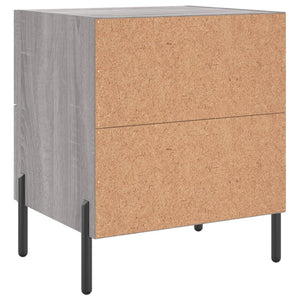 Κομοδίνο Γκρι Sonoma 40 x 35 x 47,5 εκ. από Επεξεργασμένο Ξύλο