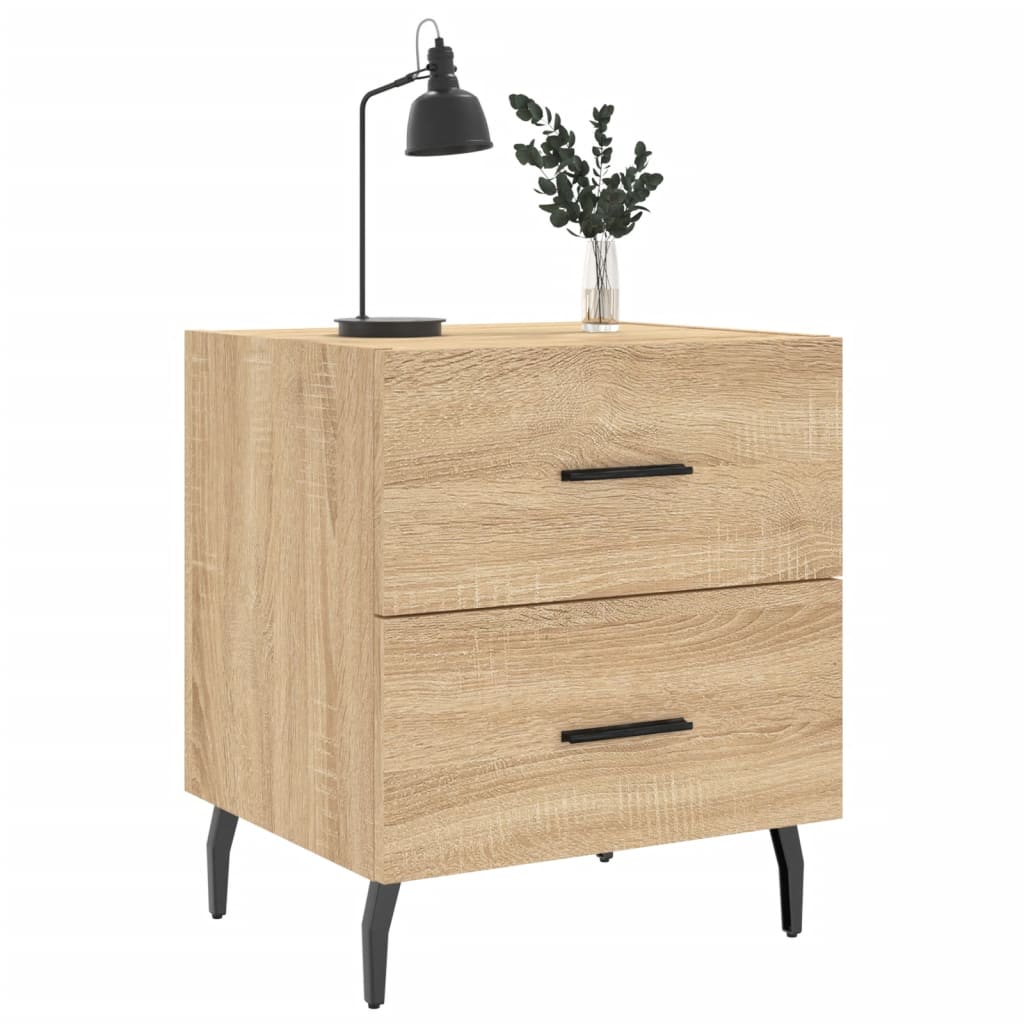Κομοδίνο Sonoma Δρυς 40 x 35 x 47,5 εκ. από Επεξεργασμένο Ξύλο