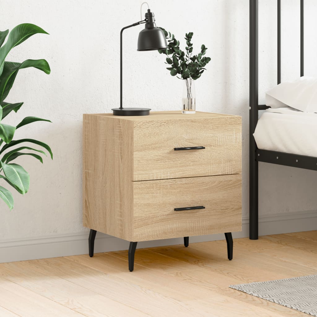 Κομοδίνο Sonoma Δρυς 40 x 35 x 47,5 εκ. από Επεξεργασμένο Ξύλο