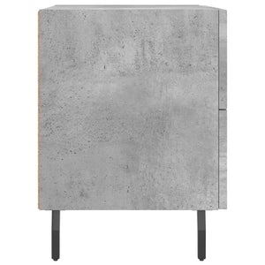 Κομοδίνο Γκρι Σκυροδ. 40 x 35 x 47,5 εκ. από Επεξεργασμένο Ξύλο