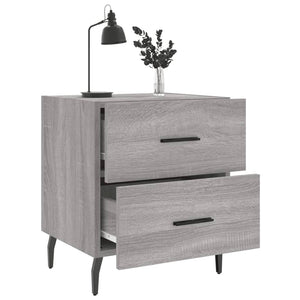 Κομοδίνο Γκρι Sonoma 40 x 35 x 47,5 εκ. από Επεξεργασμένο Ξύλο
