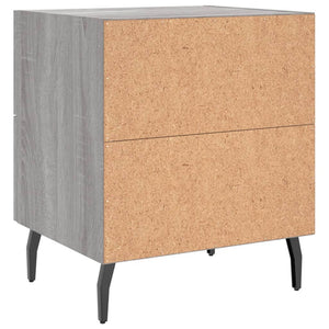 Κομοδίνο Γκρι Sonoma 40 x 35 x 47,5 εκ. από Επεξεργασμένο Ξύλο