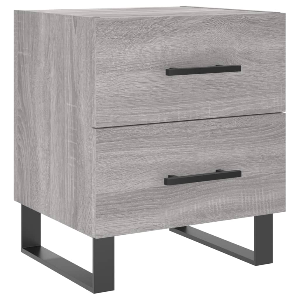 Κομοδίνο Γκρι Sonoma 40 x 35 x 47,5 εκ. από Επεξεργασμένο Ξύλο