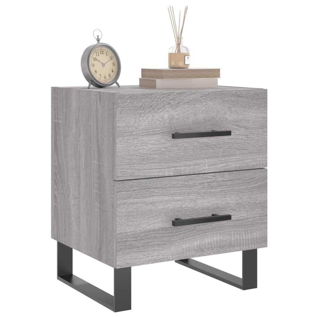 Κομοδίνο Γκρι Sonoma 40 x 35 x 47,5 εκ. από Επεξεργασμένο Ξύλο