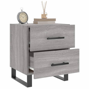 Κομοδίνο Γκρι Sonoma 40 x 35 x 47,5 εκ. από Επεξεργασμένο Ξύλο
