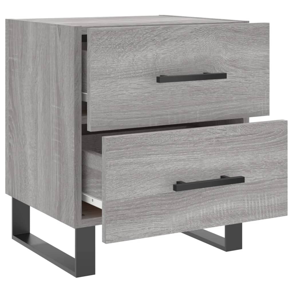 Κομοδίνο Γκρι Sonoma 40 x 35 x 47,5 εκ. από Επεξεργασμένο Ξύλο
