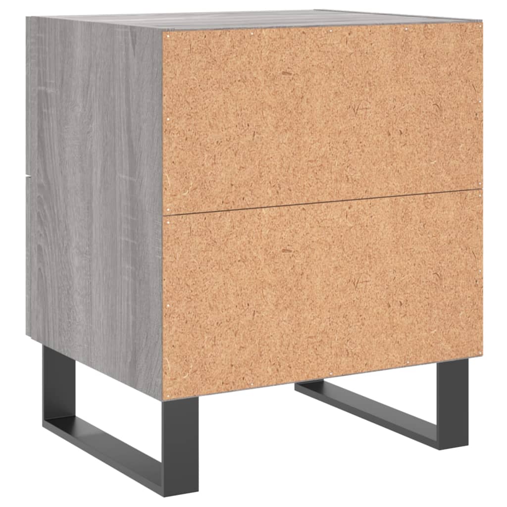 Κομοδίνο Γκρι Sonoma 40 x 35 x 47,5 εκ. από Επεξεργασμένο Ξύλο