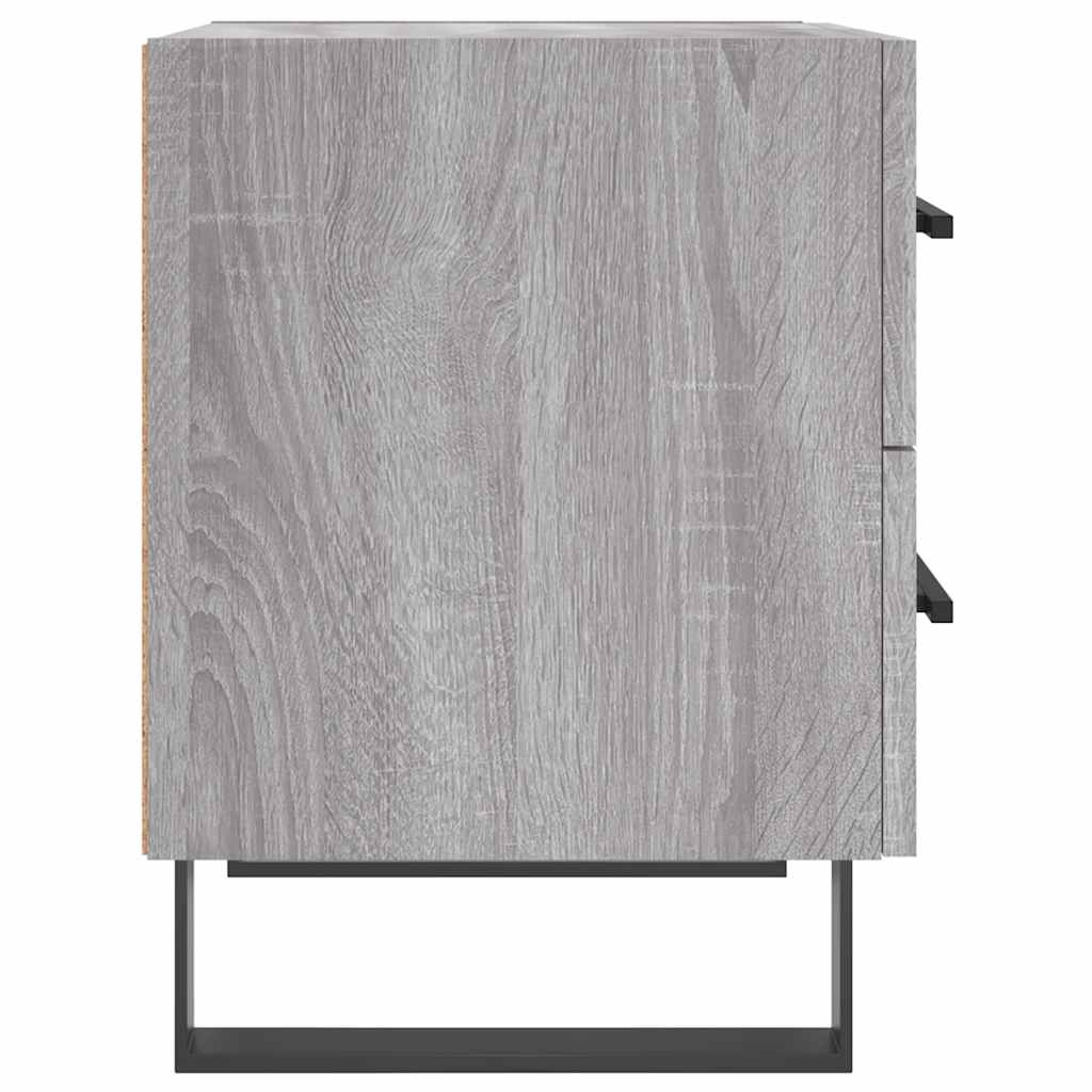 Κομοδίνα 2 τεμ. Γκρι Sonoma 40 x 35 x 47,5 εκ. Επεξεργ. Ξύλο
