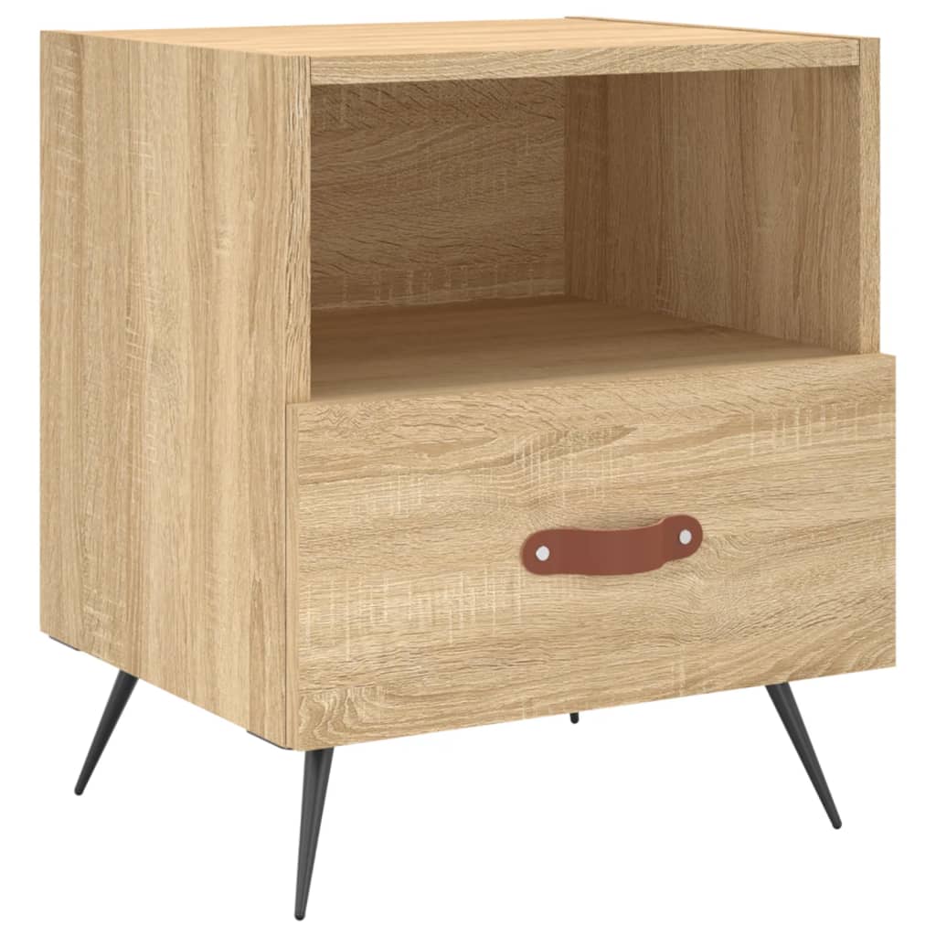 Κομοδίνο Sonoma Δρυς 40 x 35 x 47,5 εκ. από Επεξεργασμένο Ξύλο - Pakobazaar