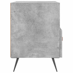 Κομοδίνο Γκρι Σκυροδ. 40 x 35 x 47,5 εκ. από Επεξεργασμένο Ξύλο