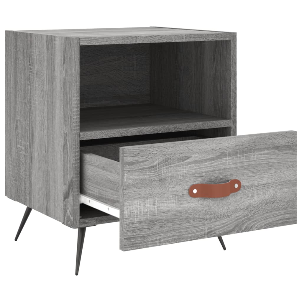 Κομοδίνο Γκρι Sonoma 40 x 35 x 47,5 εκ. από Επεξεργασμένο Ξύλο - Pakobazaar