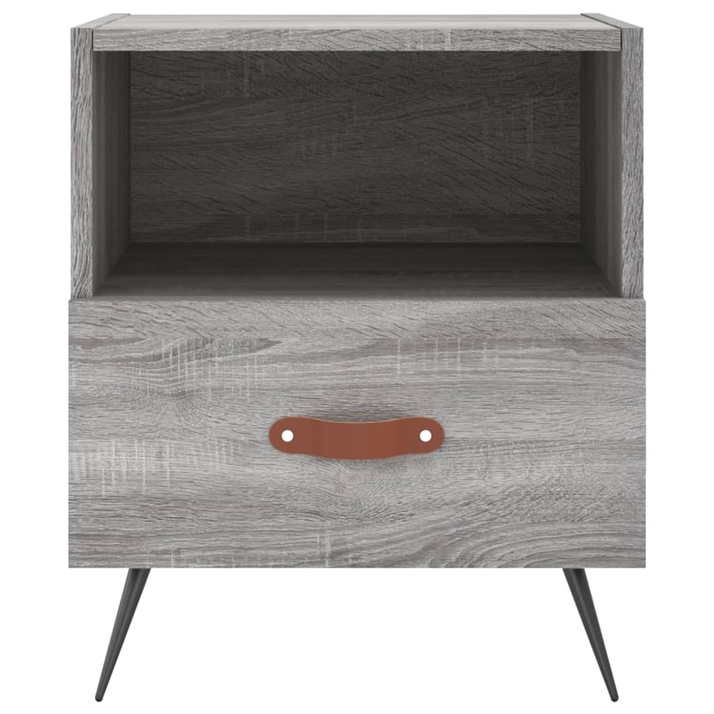 Κομοδίνο Γκρι Sonoma 40 x 35 x 47,5 εκ. από Επεξεργασμένο Ξύλο - Pakobazaar