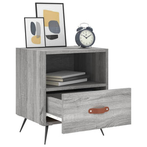 Κομοδίνο Γκρι Sonoma 40 x 35 x 47,5 εκ. από Επεξεργασμένο Ξύλο - Pakobazaar