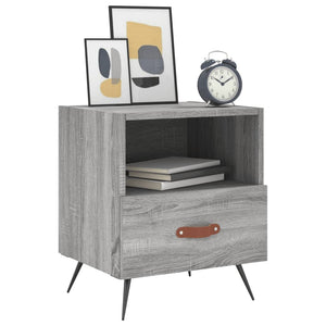 Κομοδίνο Γκρι Sonoma 40 x 35 x 47,5 εκ. από Επεξεργασμένο Ξύλο - Pakobazaar