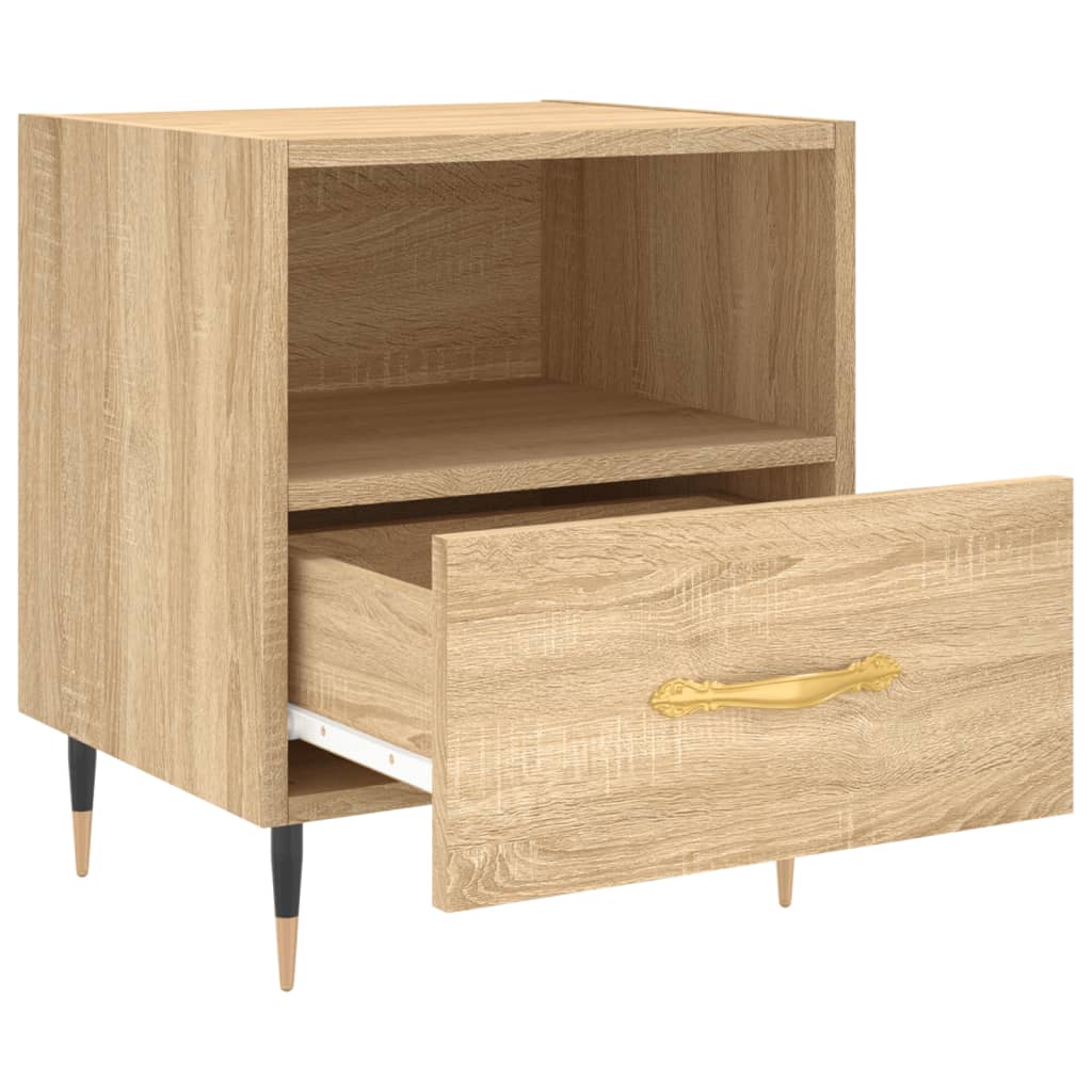 Κομοδίνο Sonoma Δρυς 40 x 35 x 47,5 εκ. από Επεξεργασμένο Ξύλο