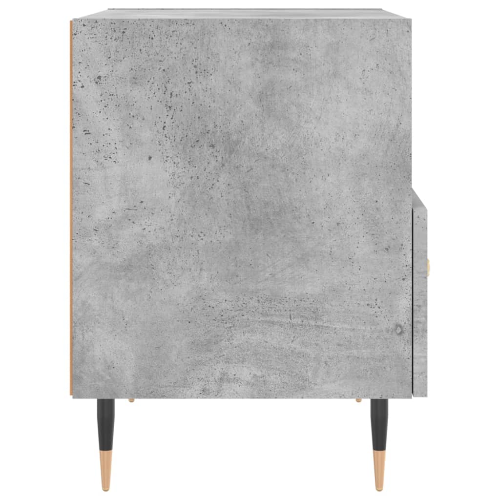 Κομοδίνο Γκρι Σκυροδ. 40 x 35 x 47,5 εκ. από Επεξεργασμένο Ξύλο