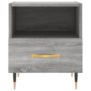 Κομοδίνα 2 τεμ. Γκρι Sonoma 40 x 35 x 47,5 εκ. Επεξεργ. Ξύλο