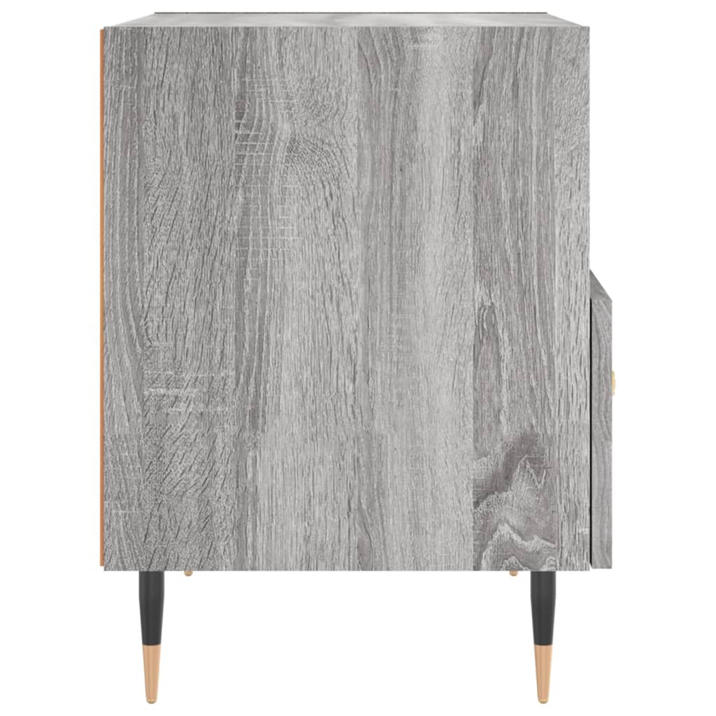 Κομοδίνα 2 τεμ. Γκρι Sonoma 40 x 35 x 47,5 εκ. Επεξεργ. Ξύλο