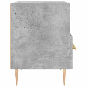Κομοδίνο Γκρι Σκυροδ. 40 x 35 x 47,5 εκ. από Επεξεργασμένο Ξύλο