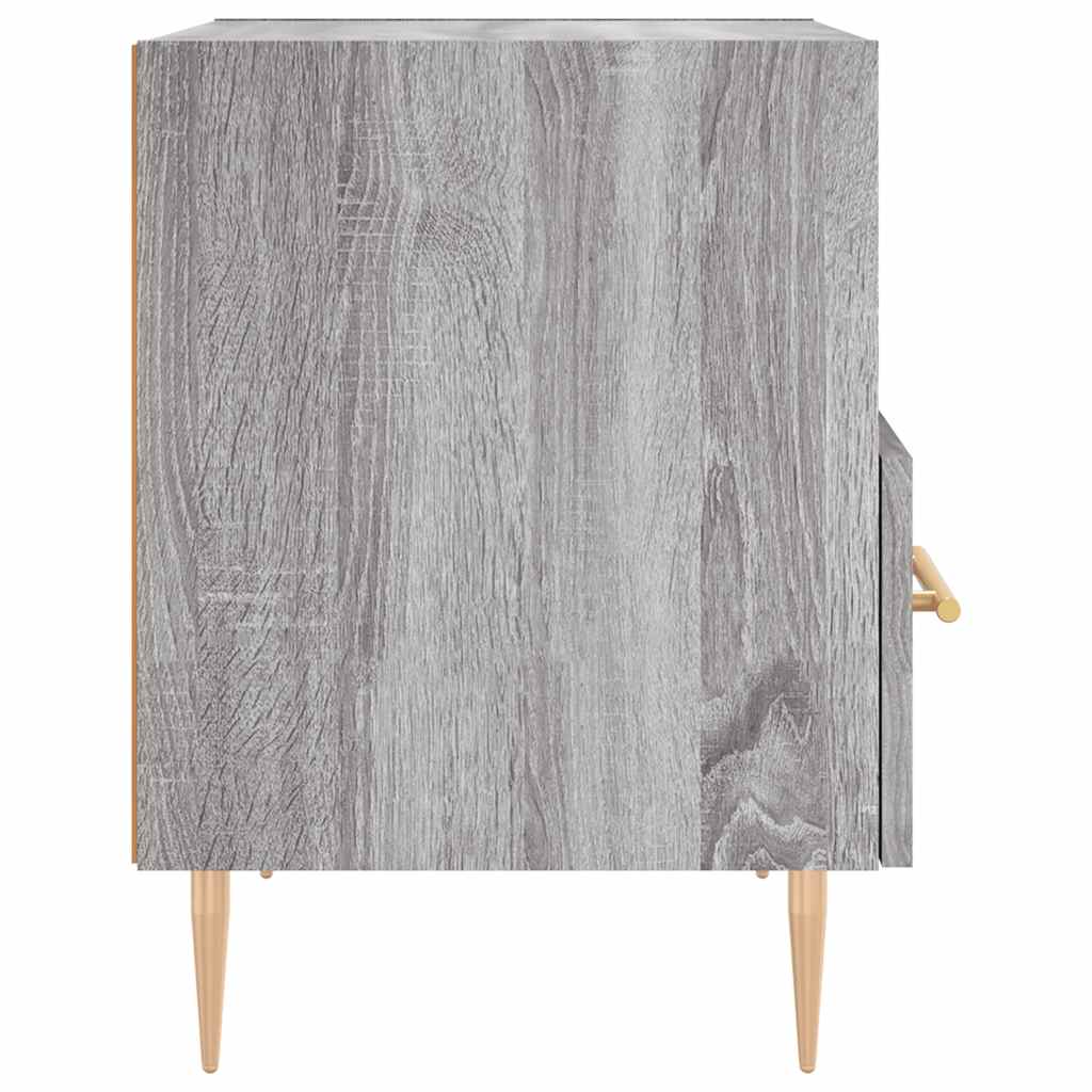 Κομοδίνα 2 τεμ. Γκρι Sonoma 40 x 35 x 47,5 εκ. Επεξεργ. Ξύλο