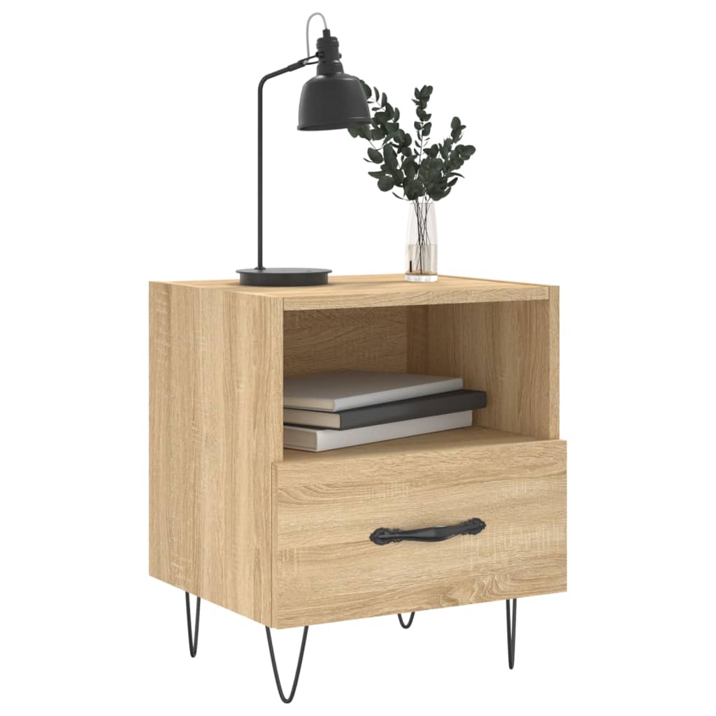 Κομοδίνο Sonoma Δρυς 40 x 35 x 47,5 εκ. από Επεξεργασμένο Ξύλο