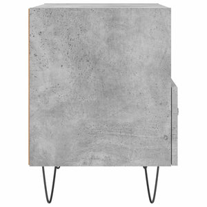 Κομοδίνα 2 τεμ. Γκρι Σκυροδεμ. 40 x 35 x 47,5 εκ. Επεξεργ. Ξύλο