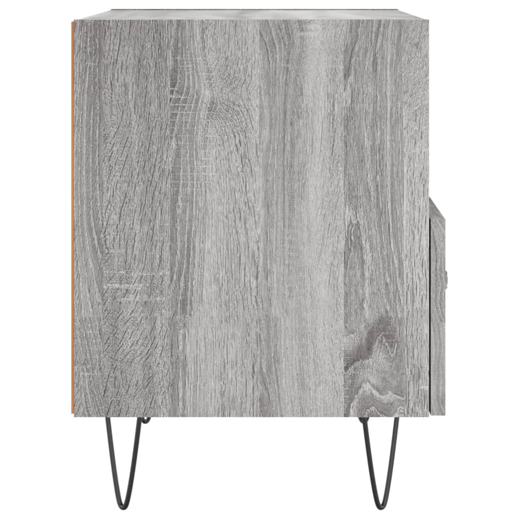 Κομοδίνο Γκρι Sonoma 40 x 35 x 47,5 εκ. από Επεξεργασμένο Ξύλο