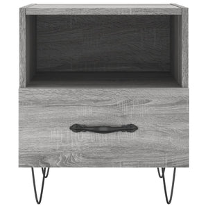Κομοδίνα 2 τεμ. Γκρι Sonoma 40 x 35 x 47,5 εκ. Επεξεργ. Ξύλο