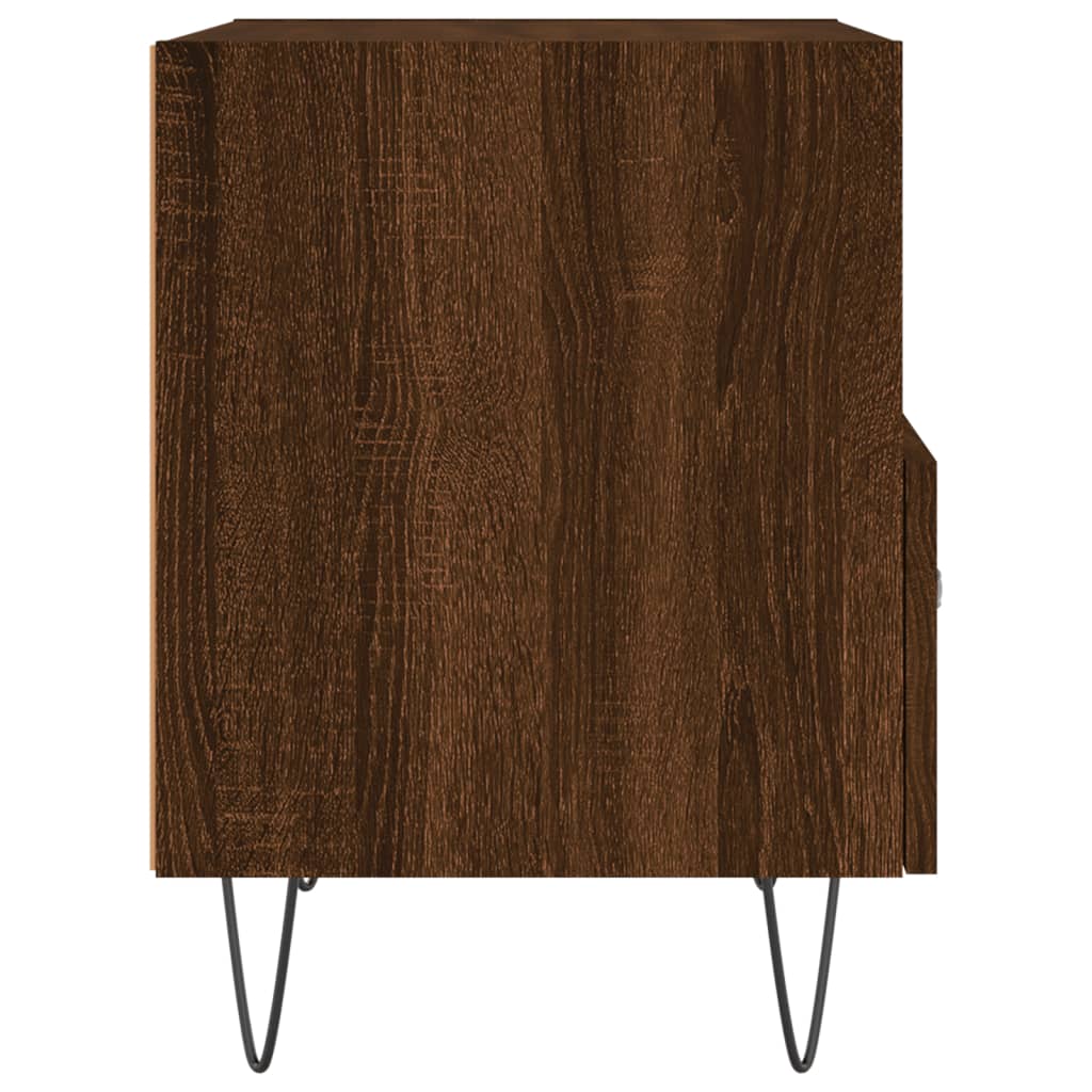 Κομοδίνο Καφέ Δρυς 40 x 35 x 47,5 εκ. από Επεξεργ. Ξύλο - Pakobazaar