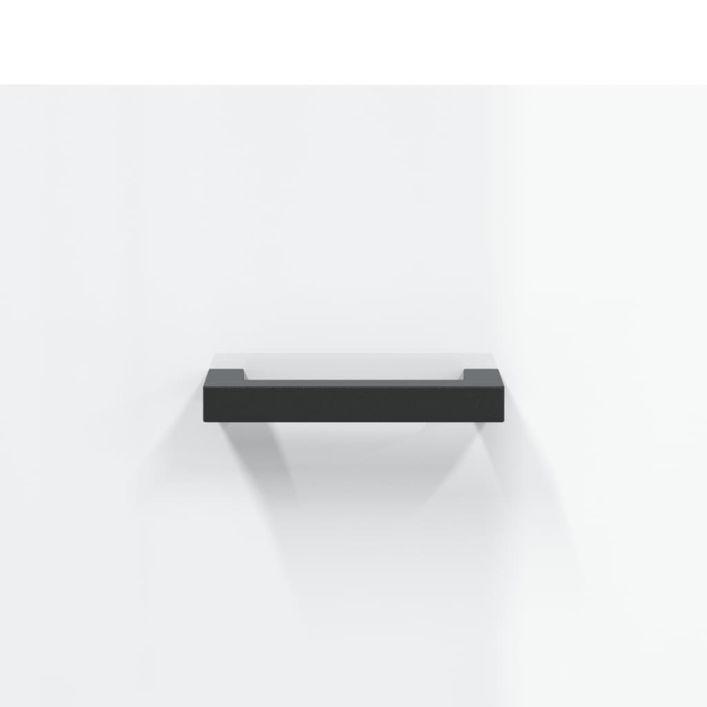 Κομοδίνα 2 τεμ. Γυαλ. Λευκό 40x35x47,5 εκ. Επεξεργασμένο Ξύλο