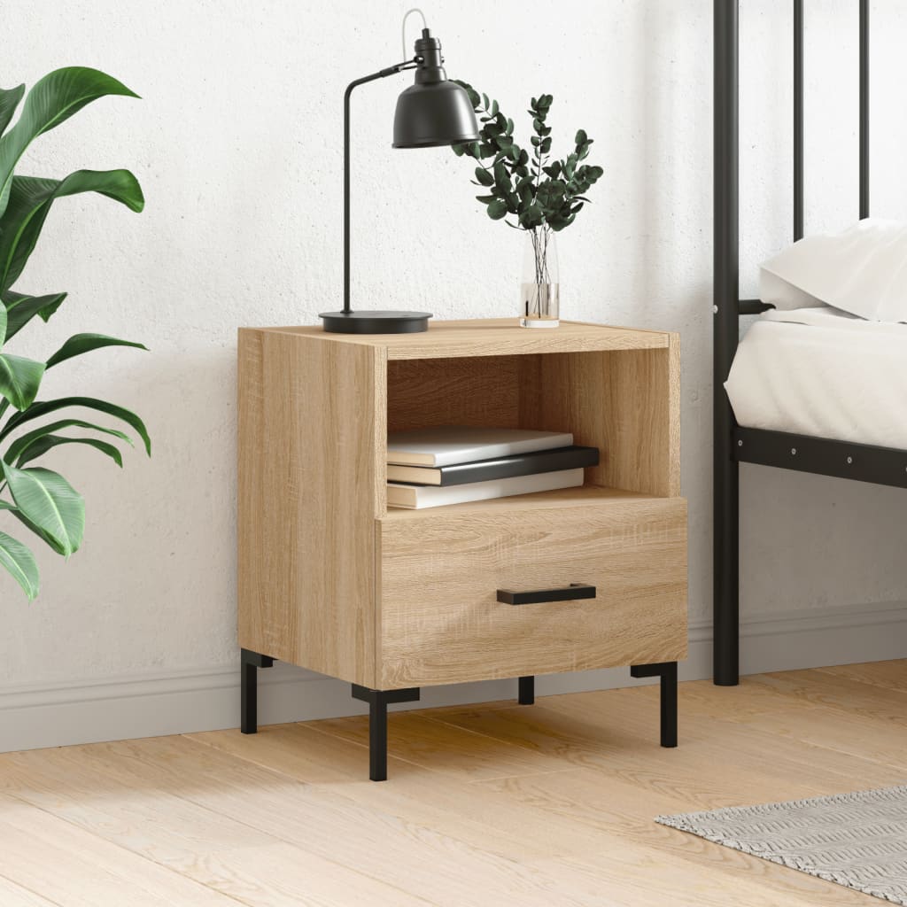 Κομοδίνο Sonoma Δρυς 40 x 35 x 47,5 εκ. από Επεξεργασμένο Ξύλο