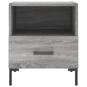 Κομοδίνο Γκρι Σκυροδ. 40 x 35 x 47,5 εκ. από Επεξεργασμένο Ξύλο