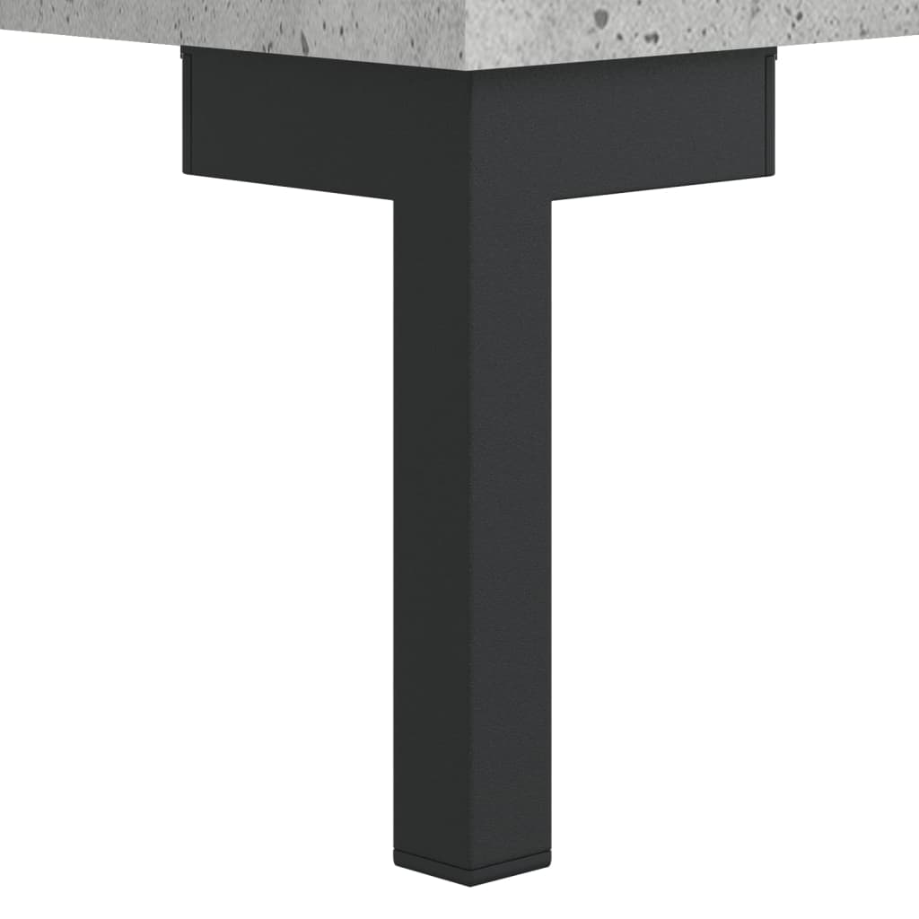 Κομοδίνο Γκρι Σκυροδ. 40 x 35 x 47,5 εκ. από Επεξεργασμένο Ξύλο