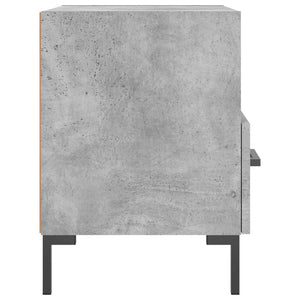 Κομοδίνα 2 τεμ. Γκρι Σκυροδεμ. 40 x 35 x 47,5 εκ. Επεξεργ. Ξύλο - Pakobazaar